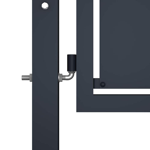 Cancello da Giardino in Acciaio 100x150 cm Antracite