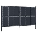 Cancello da Giardino in Acciaio 400x175 cm Antracite