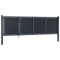 Cancello da Giardino in Acciaio 350x75 cm Antracite