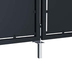 Cancello da Giardino in Acciaio 350x125 cm Antracite