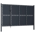 Cancello da Giardino in Acciaio 350x150 cm Antracite