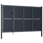Cancello da Giardino in Acciaio 350x150 cm Antracite