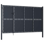 Cancello da Giardino in Acciaio 350x175 cm Antracite