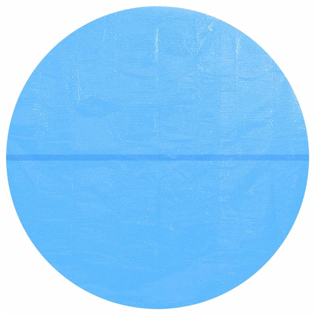Pellicola Galleggiante Solare PE Rotonda 455 cm per Piscina Blu