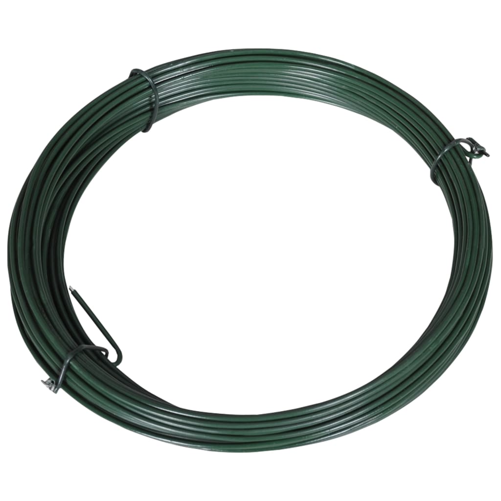 Filo di Legatura per Recinzione 25 m 1,4/2 mm Acciaio Zincato Verde
