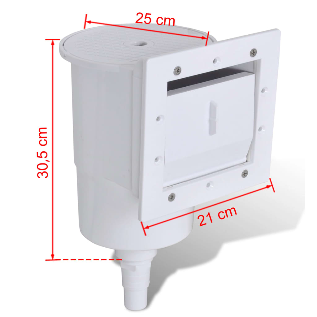 Skimmer per Piscina Set 8 Pezzi 21x25x30,5 cm