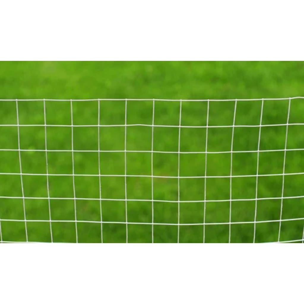 Recinzione in Rete per Pollaio Acciaio Zincato 25x1 m Argento