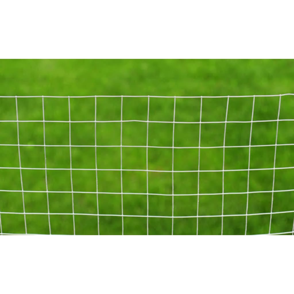 Recinzione in Rete per Pollaio Acciaio Zincato 25x1 m Argento