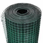 Recinto Pollaio in Rete Zincata Rivestimento PVC 10x1 m Verde