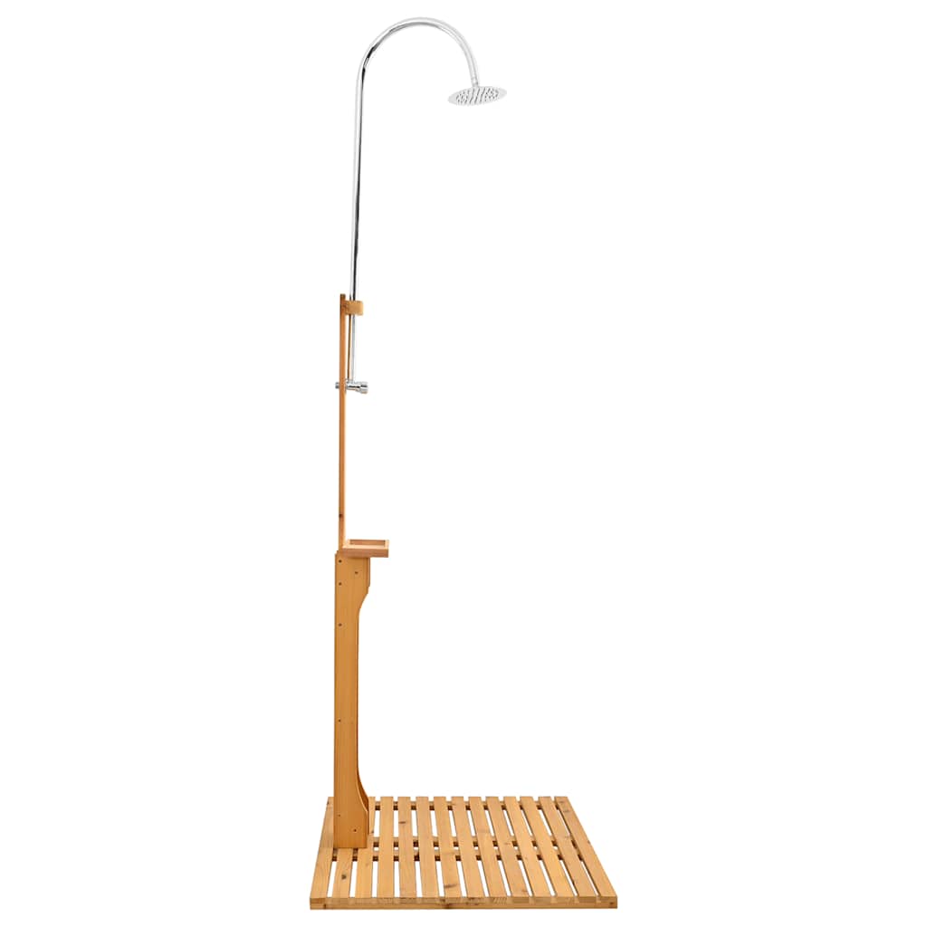 Doccia da Giardino in Legno Massello di Abete 75x75x221 cm