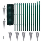 Recinzione Europea in Acciaio 25 x 1,2 m Verde