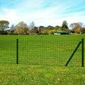Recinzione Europea in Acciaio Zincato 10 x 1,5 m Verde