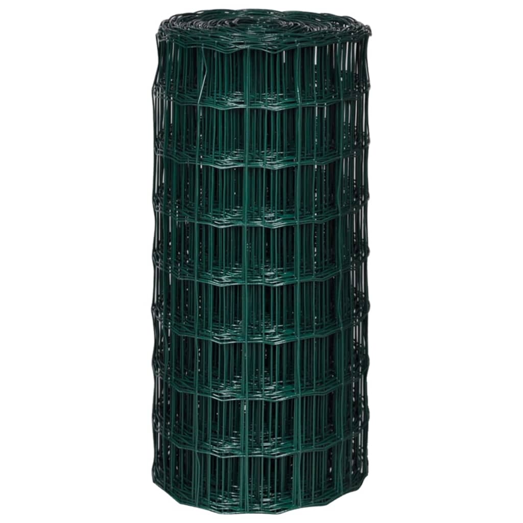 Recinzione Europea in Acciaio 25 x 0,8 m Verde