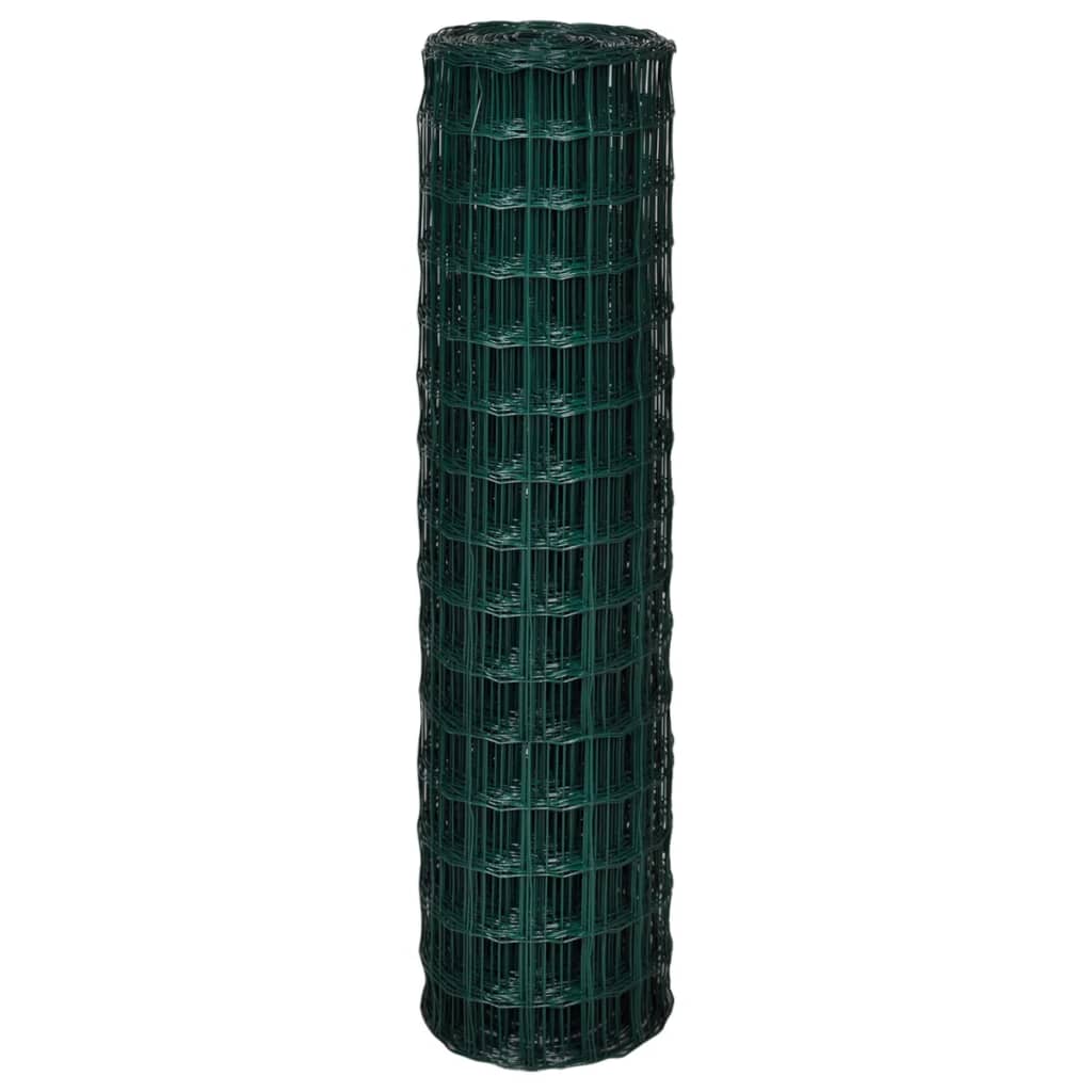 Recinzione Europea in Acciaio 25 x 1,5 m Verde