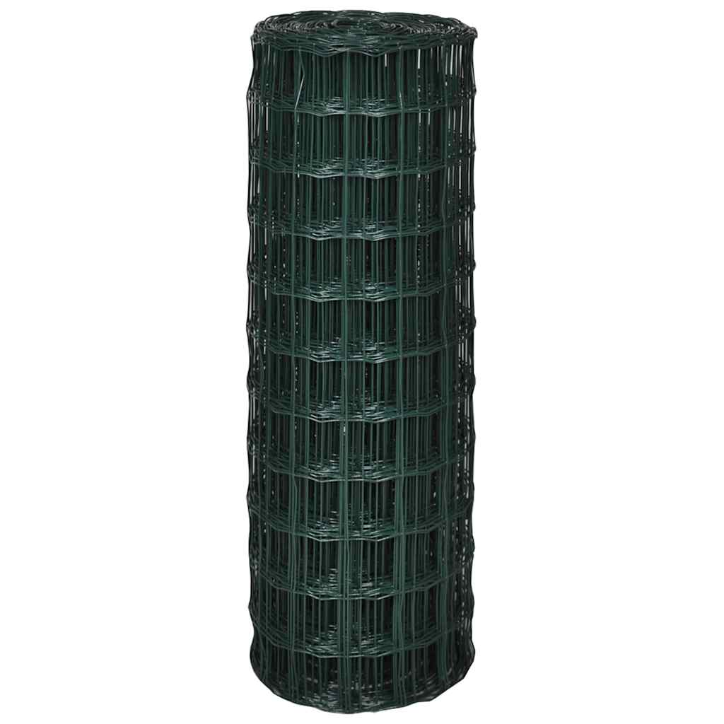Recinzione Europea in Acciaio 25 x 1,0 m Verde
