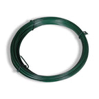 Recinzione a Rete in Acciaio con Pali e Spuntoni 0,8x25 m Verde Muschio
