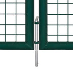 Cancello da Giardino in Rete Metallica 300x175 cm Acciaio Zincato Verde Scuro