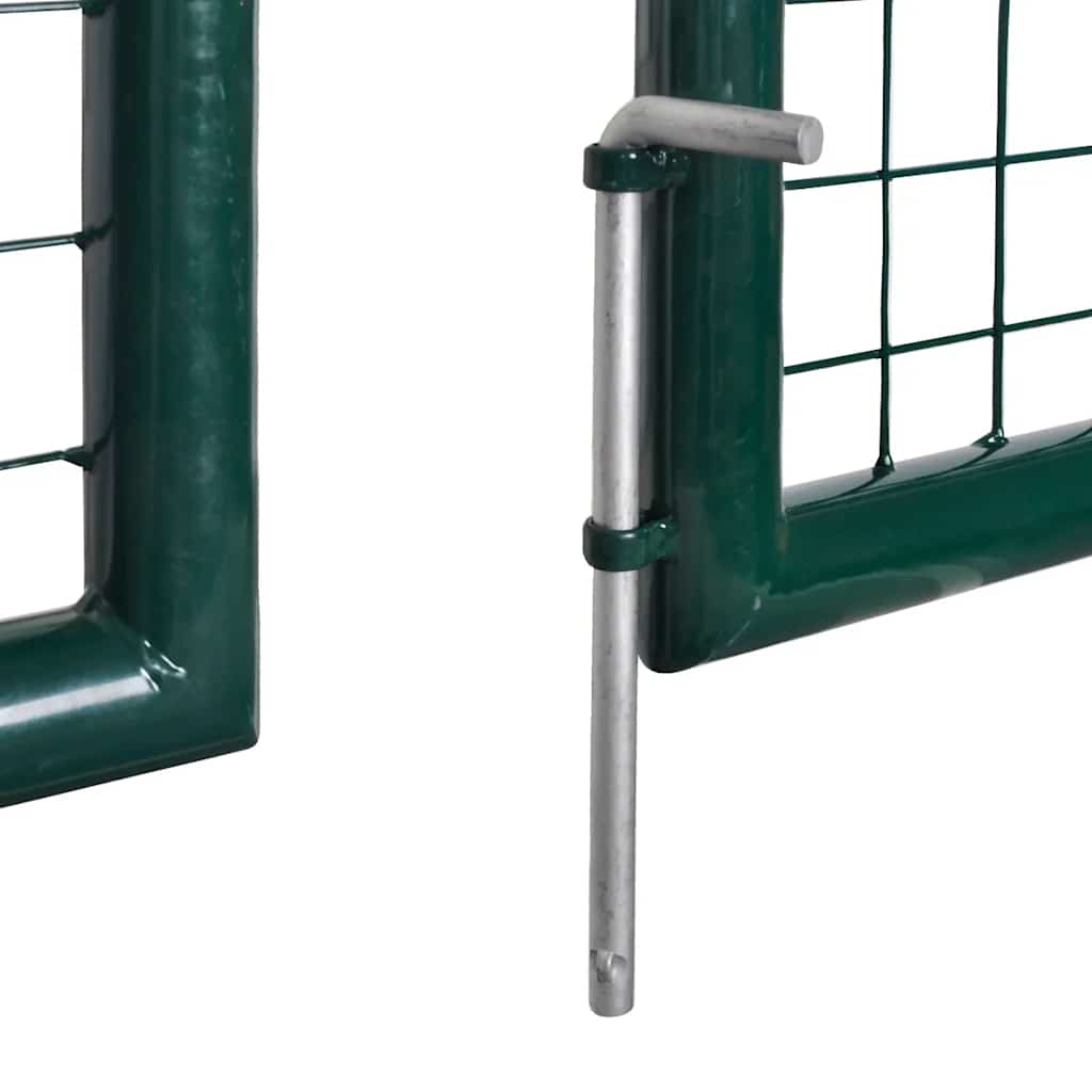 Cancello da Giardino in Rete per Recinzione 300x200 cm Acciaio Zincato Verde Scuro