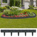 Recinzione Giardino Plastica 41 pz Aspetto Pietra 10 m
