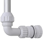Fontana a Cascata per Piscina con Luci LED - 4 Getti e 12 LED