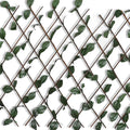 Recinto in Salice a Traliccio con Foglie Artificiali 180x90 cm - Set 5 Pezzi