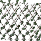 Recinto in Salice a Traliccio con Foglie Artificiali 180x90 cm - Set 5 Pezzi