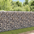 Cesto Gabbione con Coperchio in Filo Zincato 100 x 30 x 30 cm