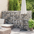 Cesto Gabbione con Coperchio in Filo Zincato 150 x 100 x 30 cm