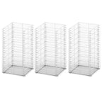 Set Gabbione 3 pz in Filo Zincato 25 x 25 x 50 cm