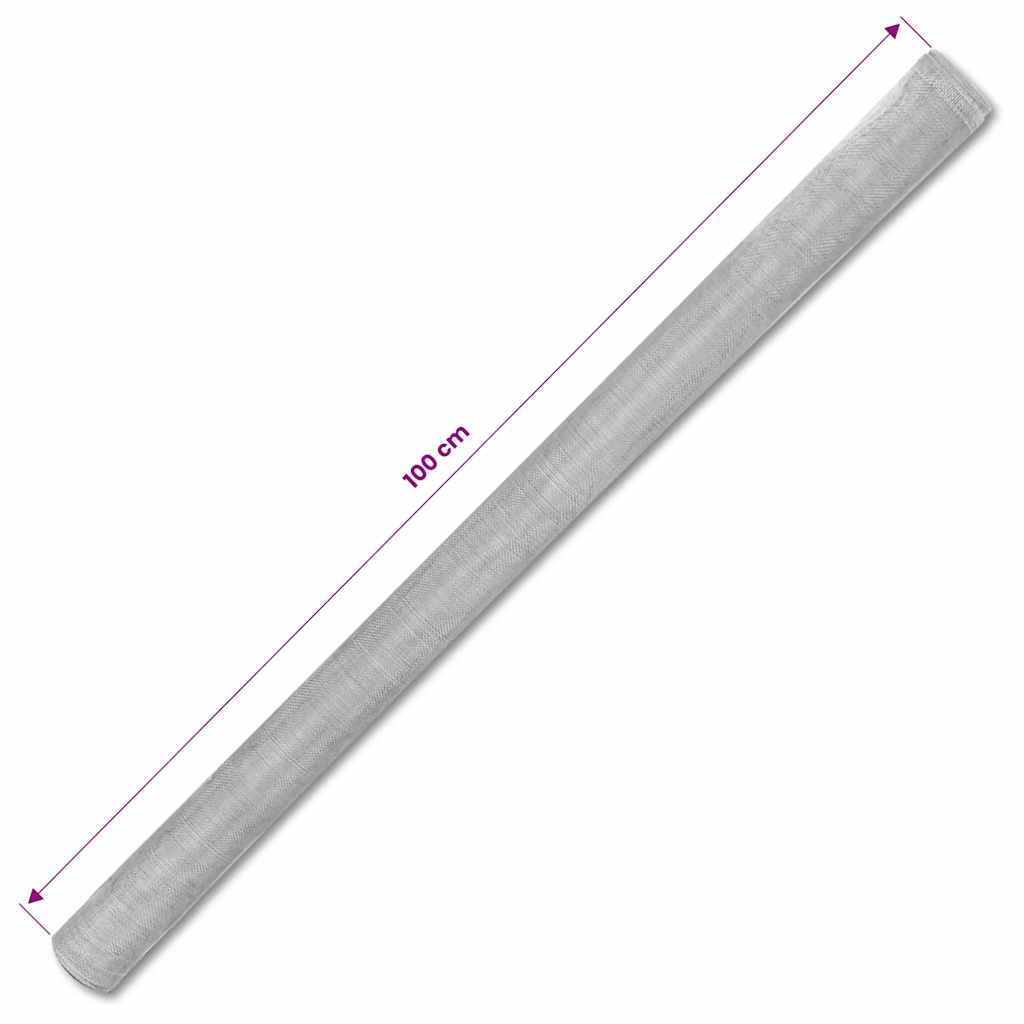 Zanzariera in Alluminio 100x500 cm Argento