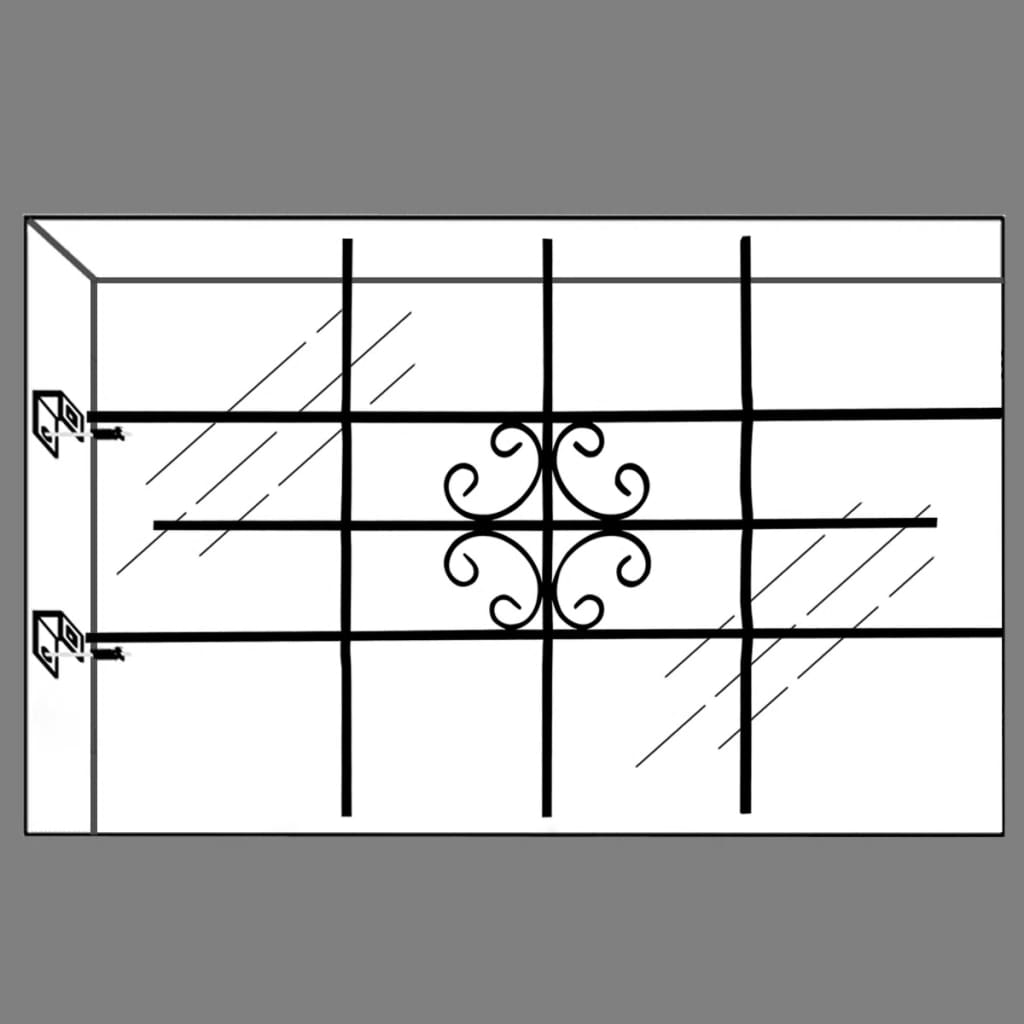 Grate di Sicurezza per Finestre 69 x 114 cm Acciaio Zincato