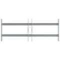 Grate di Sicurezza per Finestre 2 Barre Trasversali 500-650 mm Acciaio Zincato