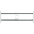 Grate di Sicurezza per Finestre 2 Barre Trasversali 500-650 mm Acciaio Zincato