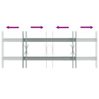 Grate di Sicurezza per Finestre 2 Barre Trasversali 500-650 mm Acciaio Zincato