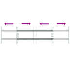 Grate di Sicurezza per Finestre Regolabili 2 Barre Trasversali 700-1050 mm
