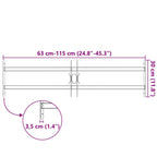 Grate di Sicurezza per Finestre Regolabili 2 Barre Trasversali 700-1050 mm