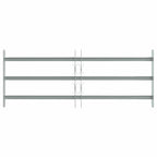 Grate di Sicurezza per Finestre Regolabili 3 Barre Trasversali 700-1050 mm