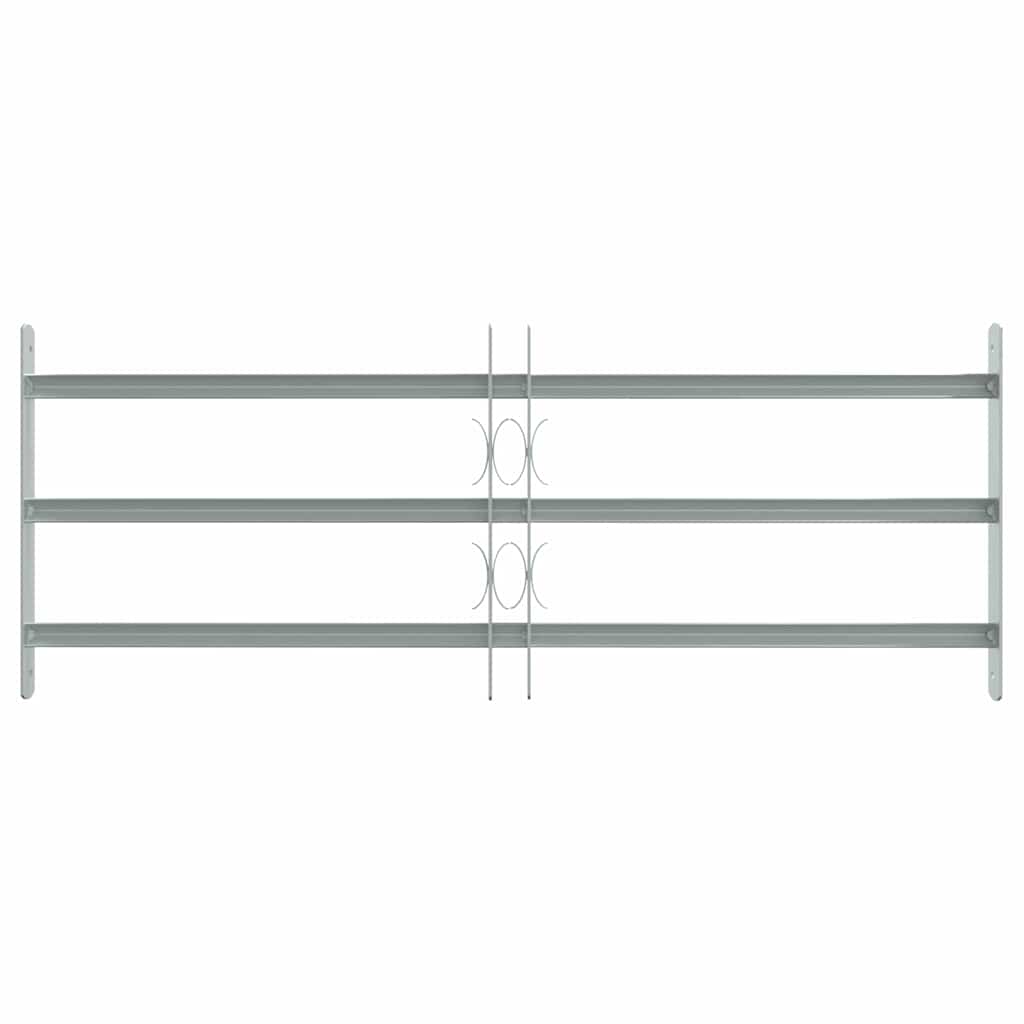 Grate di Sicurezza per Finestre Regolabili 3 Barre Trasversali 700-1050 mm