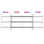Grate di Sicurezza per Finestre Regolabili 3 Barre Trasversali 700-1050 mm