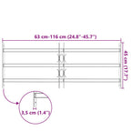 Grate di Sicurezza per Finestre Regolabili 3 Barre Trasversali 700-1050 mm