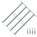 Grata di Sicurezza per Finestre 4 Barre Trasversali 500-650 mm Acciaio Zincato