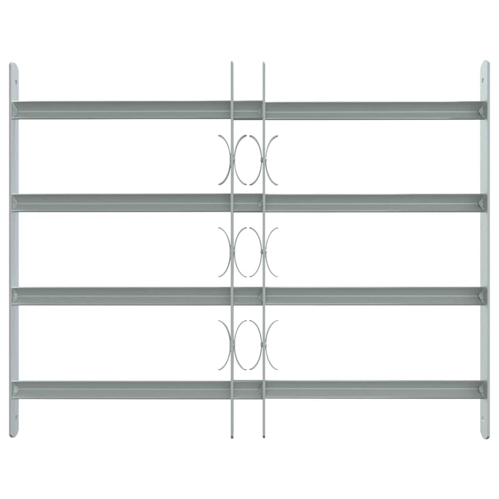 Grata di Sicurezza per Finestre 4 Barre Trasversali 500-650 mm Acciaio Zincato