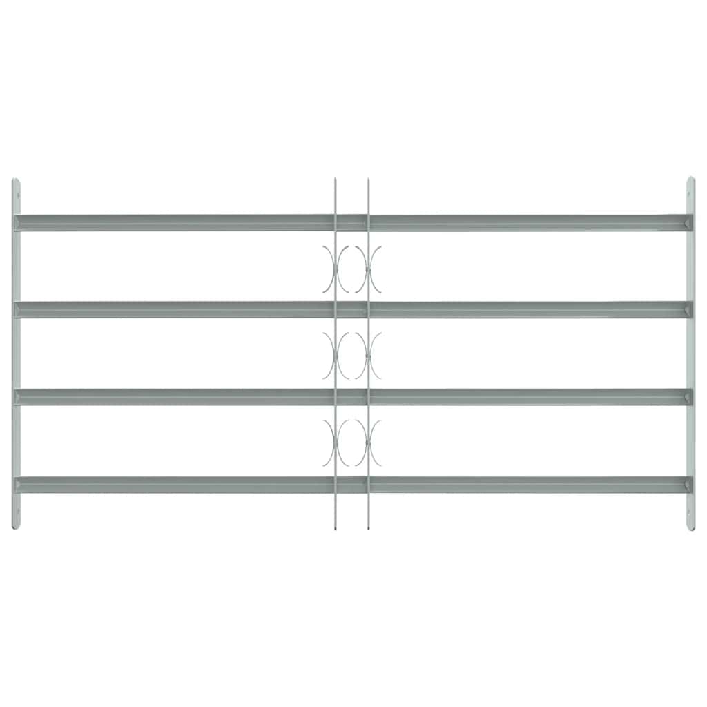 Grata di Sicurezza per Finestre 4 Barre Trasversali 700-1050 mm Acciaio Zincato