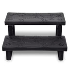 Gradini per Spa Neri Antiscivolo 70x65x34 cm