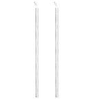 Recinzione in Rete con Pali in Acciaio Zincato 15x1 m Argento