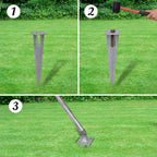 Recinzione a Rete con Pali e Spuntoni Acciaio Zincato 15x1,5 m