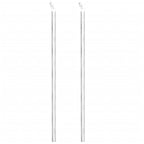 Recinzione a Rete con Pali e Spuntoni Acciaio Zincato 25x1,5 m