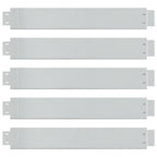Set 5 Pezzi Bordo Prato Flessibile Acciaio Galvanizzato 100 x 14 cm