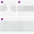 Set 5 Pezzi Bordo Prato Flessibile Acciaio Galvanizzato 100 x 14 cm