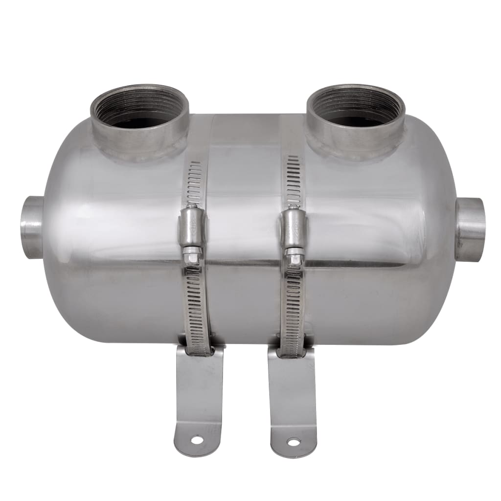 Scambiatore di calore per piscina 292 x 134 mm 28 kW acciaio inossidabile
